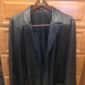 Men’s Genuine Lamb Leather Blazer